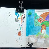 My project in Exploratory Sketchbook: Find Your Drawing Style course. Traditional illustration, Sketching, Creativit, Drawing, Watercolor Painting, Sketchbook, and Gouache Painting project by Nga Nguyen - 08.18.2021