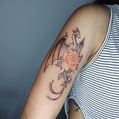 Mi Proyecto del curso: Cómo diseñar un tatuaje. Een project van Traditionele illustratie y  Tatoeageontwerp van Carlos Bueno Rodríguez - 18.08.2021