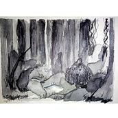 Trolls. Un proyecto de Ilustración tradicional, Dibujo e Ilustración con tinta de Etna Ariadna Dominguez Ramirez - 18.08.2021