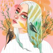 My project in Illustrated Portrait in Watercolor course. Projekt z dziedziny Trad, c, jna ilustracja,  Malarstwo,  R, sunek, Malowanie akwarelą, Portret,  R, sunek art, st i czn użytkownika Catherine Simard - 18.08.2021
