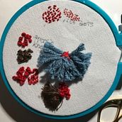 My project in Embroidery and Watercolor Basic Techniques course. Un progetto di Pittura, Pittura ad acquerello e Ricamo di jhirunr - 14.08.2021