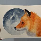 My project in Expressive Animal Portraits in Watercolor course. Traditional illustration, Watercolor Painting, Realistic Drawing, and Naturalistic Illustration project by Tara - 08.19.2021
