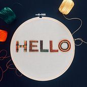My project in Embroidered Letters: Thread as a Graphic Tool course. Embroider project by monia_rumbell - 08.19.2021