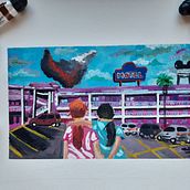 Florida Project reimagined . Een project van Traditionele illustratie, Film, video en televisie y  Tekening van Antonella Cónsolo - 19.08.2021