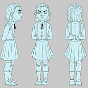 Character design for my comic . Design de personagens e Ilustração tradicional projeto de Alexandra Kot - 19.08.2021