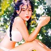 My project in Digital Fantasy Portraits with Photoshop course Ein Projekt aus dem Bereich Traditionelle Illustration, Zeichnung, Digitale Illustration, Porträtzeichnung, Digitale Zeichnung und Digitale Malerei von Isaiah Alco - 20.08.2021