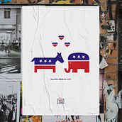 Vote 2008 Poster Series. Un proyecto de Diseño, Ilustración tradicional y Publicidad de Sujatha Moraes - 20.08.2021