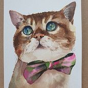 My project in Expressive Animal Portraits in Watercolor course . % Hanwen Bi tarafından hazırlanan Geleneksel illüstras, on, Sulubo, a Resim, Gerçekçi Çizim, Doğalcı İllüstras, Ve on projesi - 08.20.2021