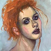 My project in Expressive Oil Portraiture: Explore the Alla Prima Technique course. Fine Arts, Painting, and Oil Painting project by Denise Braun - 08.16.2021