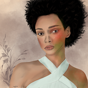 Mi Proyecto del curso: Retrato ilustrado con Procreate. Traditional illustration, Vector Illustration, Digital Illustration, and Portrait Drawing project by tikicraftrd - 08.17.2021