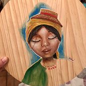 Mi Proyecto del curso: Acuarela sobre madera Ein Projekt aus dem Bereich Traditionelle Illustration, Bildende Künste und Aquarellmalerei von malamairechrystel - 20.08.2021