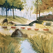 My project in Natural Landscapes in Watercolor course. Watercolor Painting, Painting, and Fine Arts project by phamilton - 08.12.2021