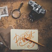 Caligrafía y lettering para Instagram con Procreate. Calligraph, Lettering, Instagram, Digital Lettering, 3D Lettering, and Social Media Design project by Sara Rivas - 08.21.2021