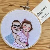 Uncle & niece. Un proyecto de Bordado de Lauri Angel Obando - 27.04.2021