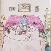 Mi Proyecto del curso: Sketchbook para explorar tu estilo de dibujo. Un proyecto de Bocetado, Creatividad, Dibujo, Pintura a la acuarela, Sketchbook y Pintura gouache de Rocio Blanco - 22.08.2021