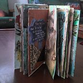 Book of trees. Bound with simple stitch.. Bookbinding, and Traditional illustration project by jean burke - 08.22.2021