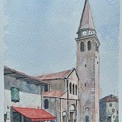 Mi Proyecto del curso: Dibujo arquitectónico con acuarela y tinta. Sketching, Drawing, Watercolor Painting, Architectural Illustration, Sketchbook & Ink Illustration project by Daniel Hernandez Ruiperez - 08.22.2021