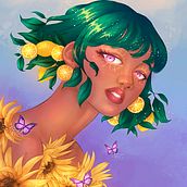 My project in Digital Fantasy Portraits with Photoshop course. Traditional illustration, Drawing, Digital Illustration, Portrait Drawing, Digital Drawing, and Digital Painting project by Cristina Estrada Quirós - 06.08.2021