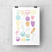 My project in Textile Pattern Design for Home Interiors  course. Product Design, Pattern Design, and Printing project by kate_35 - 08.22.2021