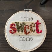 Dimensions Punch Needle Kit - Home Sweet Home. Punch Needle, and Embroider project by Julia Vedders - 08.20.2021