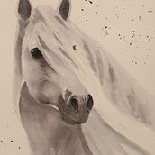 My project in Expressive Animal Portraits in Watercolor course. Traditional illustration, Watercolor Painting, Realistic Drawing, Naturalistic Illustration, and Painting project by Celeste Delaney - 08.23.2021