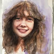 Mi Proyecto del curso: Retratos en acuarela: captura la personalidad de tu modelo. Fine Arts, Painting, Watercolor Painting, and Portrait Drawing project by Juandi - 08.23.2021