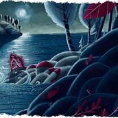 Midnight Lake Nymph. Traditional illustration, Digital Illustration, and Digital Painting project by Inês Martins - 07.06.2021