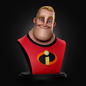 Meu projeto do curso: Sr. Incrível. Un progetto di 3D, Character design, Modellazione 3D, Character design 3D e Progettazione 3D di Rodrigo Pereira - 20.08.2021