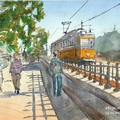 My project in Contemporary Watercolor Landscape Painting course. Fine Arts, and Watercolor Painting project by Kaustubh Ghanekar - 08.22.2021