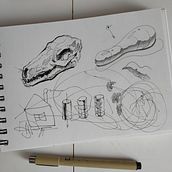 My project in Daily Sketching for Creative Inspiration course. Projekt z dziedziny Trad, c, jna ilustracja, Sketching, Kreat, wność,  R, sunek i Sketchbook użytkownika Vadim Ladanov - 24.08.2021