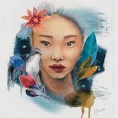 My project in Illustrated Portrait in Watercolor course. Ilustração tradicional, Artes plásticas, Pintura, Desenho, Pintura em aquarela, Desenho de retrato, e Desenho artístico projeto de Adela Benesova - 24.08.2021