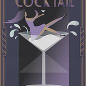 My project in Art Deco Style for Digital Illustration course. Projekt z dziedziny Trad, c, jna ilustracja,  Sztuki piękne,  Projektowanie plakatów, Ilustracja c i frowa użytkownika diana_matroluxe - 24.08.2021