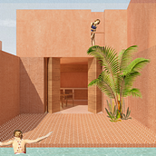 Mi Proyecto del curso: Representación gráfica de proyectos arquitectónicos. Architecture, Graphic Design, Interior Architecture, Interior Design, L, scape Architecture, Collage, Digital Architecture, and Architectural Illustration project by laum_nueno - 08.24.2021
