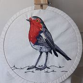 Mi Proyecto del curso: Pintar con hilo: técnicas de ilustración textil. Traditional illustration, and Embroider project by Cezé Ilustraciones - 08.24.2021