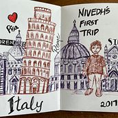 My project in Artistic Watercolor Sketching: Dare to Express Your Ideas course. Traditional illustration, Sketching, Creativit, Drawing, Watercolor Painting, and Sketchbook project by Sindhura Indukuri - 08.21.2021
