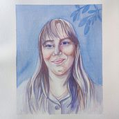 Meu projeto do curso: Retrato artístico em aquarela  . Arte plastice, Pictura, Pictură în acuarelă și Desen de portret de veronicadias05 - 08.25.2021