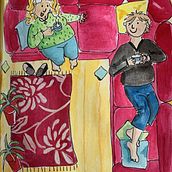 My project in Exploratory Sketchbook: Find Your Drawing Style course. Traditional illustration, Sketching, Creativit, Drawing, Watercolor Painting, Sketchbook, and Gouache Painting project by Gina Haythorne - 08.25.2021