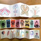 Accordion Books and Collage Explorations. Design, Traditional illustration, Fine Arts, Painting, Creativit, Creating with Kids, and Sketchbook project by Aijung - 08.25.2021