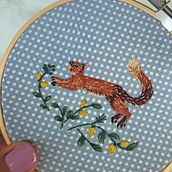 Mi Proyecto del curso: Bordado con needle painting: recrea la belleza de la vida salvaje. Traditional illustration, and Embroidery project by Ligia Krupskaya - 08.25.2021