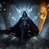 Mi Darth Vader: Retoque fotográfico y efectos visuales con Photoshop. Photograph, Photograph, Post-production, Photo Retouching, Digital Photograph, Fine-Art Photograph, and Photomontage project by Manuela Iriel Cantero - 08.25.2021