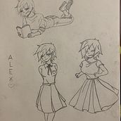 Mi Proyecto del curso: Creación de personajes manga. Traditional illustration, Character Design, Comic, and Manga project by joselevelasquez - 08.24.2021