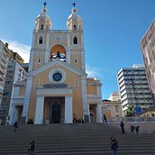 Catedral no centro de Florianópolis, em Santa Catarina, Sul do Brasil. Traditional illustration, Sketching, Creativit, Drawing, Watercolor Painting, and Sketchbook project by Míriam Santini de Abreu - 08.26.2021