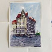My project in Architectural Sketching with Watercolor and Ink course. Sketching, Drawing, Watercolor Painting, Architectural Illustration, Sketchbook & Ink Illustration project by Rimmi Patel - 08.26.2021