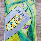 Hansel & Gretel meet the Robot. Traditional illustration, Pencil Drawing, Drawing, Watercolor Painting, Children's Illustration, and Narrative project by Tim Dettmar - 08.26.2021