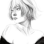 My project in Illustrated Portraits with Procreate course. Ilustração tradicional, Ilustração vetorial, Ilustração digital, e Desenho de retrato projeto de Adela Benesova - 29.08.2021