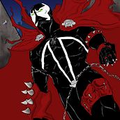 Spawn. Ilustração tradicional projeto de Pablo Coromac - 26.08.2021