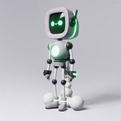 Explorer Robot 🤖. Character Design, 3D Modeling, Motion Graphics, and Product Design project by José Alejandro Morales - 08.22.2021