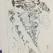 Hay que partir . Ilustração tradicional projeto de Marcelo Hernández - 04.03.2021