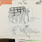 Insomnio. Ilustração tradicional projeto de Marcelo Hernández - 09.02.2021