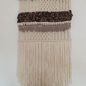 Mi Proyecto del curso: Introducción al macramé: creación de un tapiz decorativo. Projekt z dziedziny Projektowanie dodatków, Craft, Projektowanie wnętrz,  Dekoracja wnętrz,  Tkactwo i Makrama użytkownika Karina Fernandez Curcio - 27.08.2021
